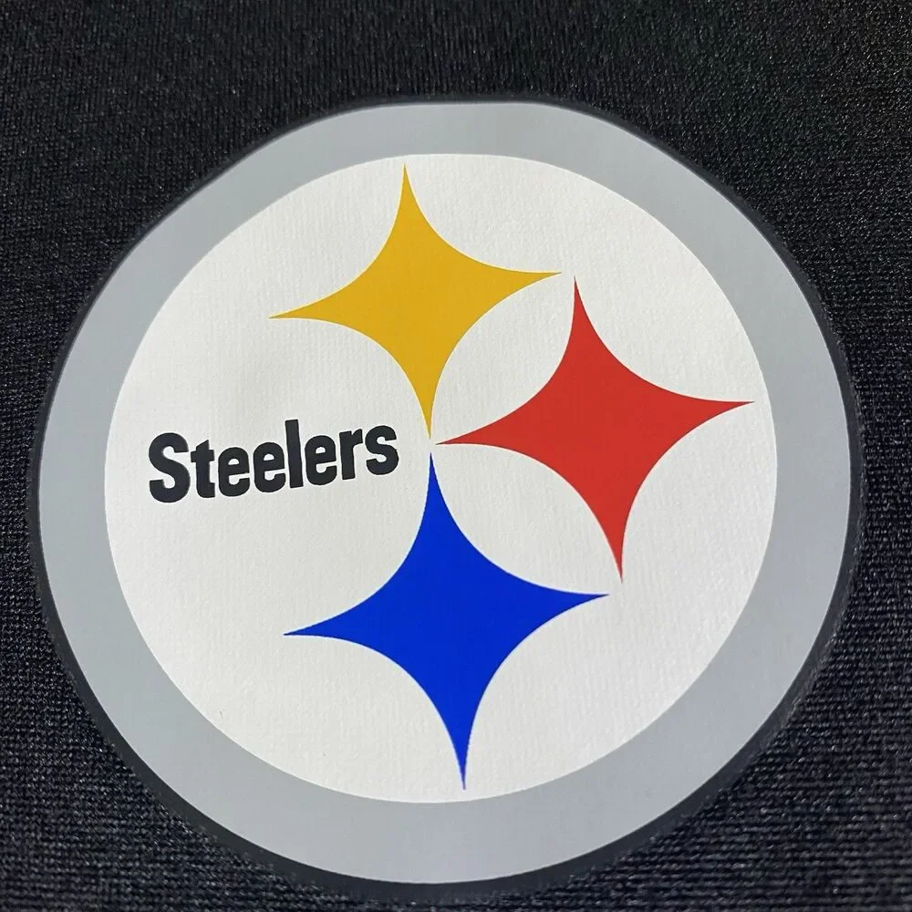 Men’s Pittsburgh Steelers Black Yellow Polo Shirt Mens 2XL Fanatics